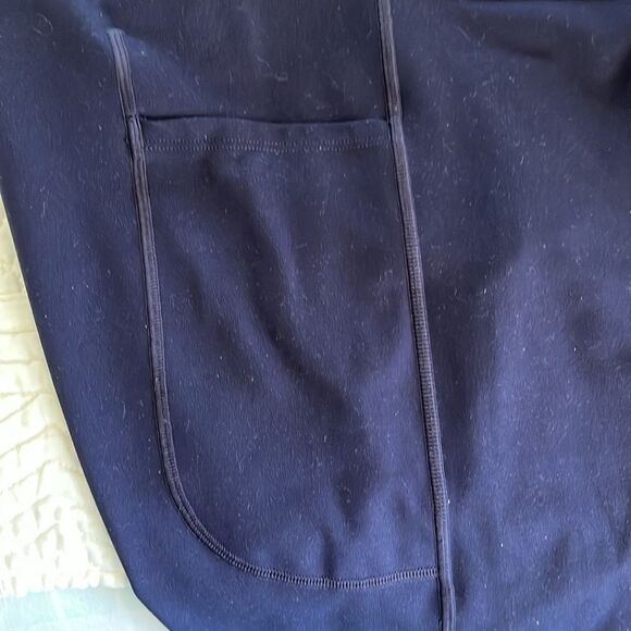 GAP Fit Maternity Leggings Size Large Regular GUC Navy - Picture 4 of 4